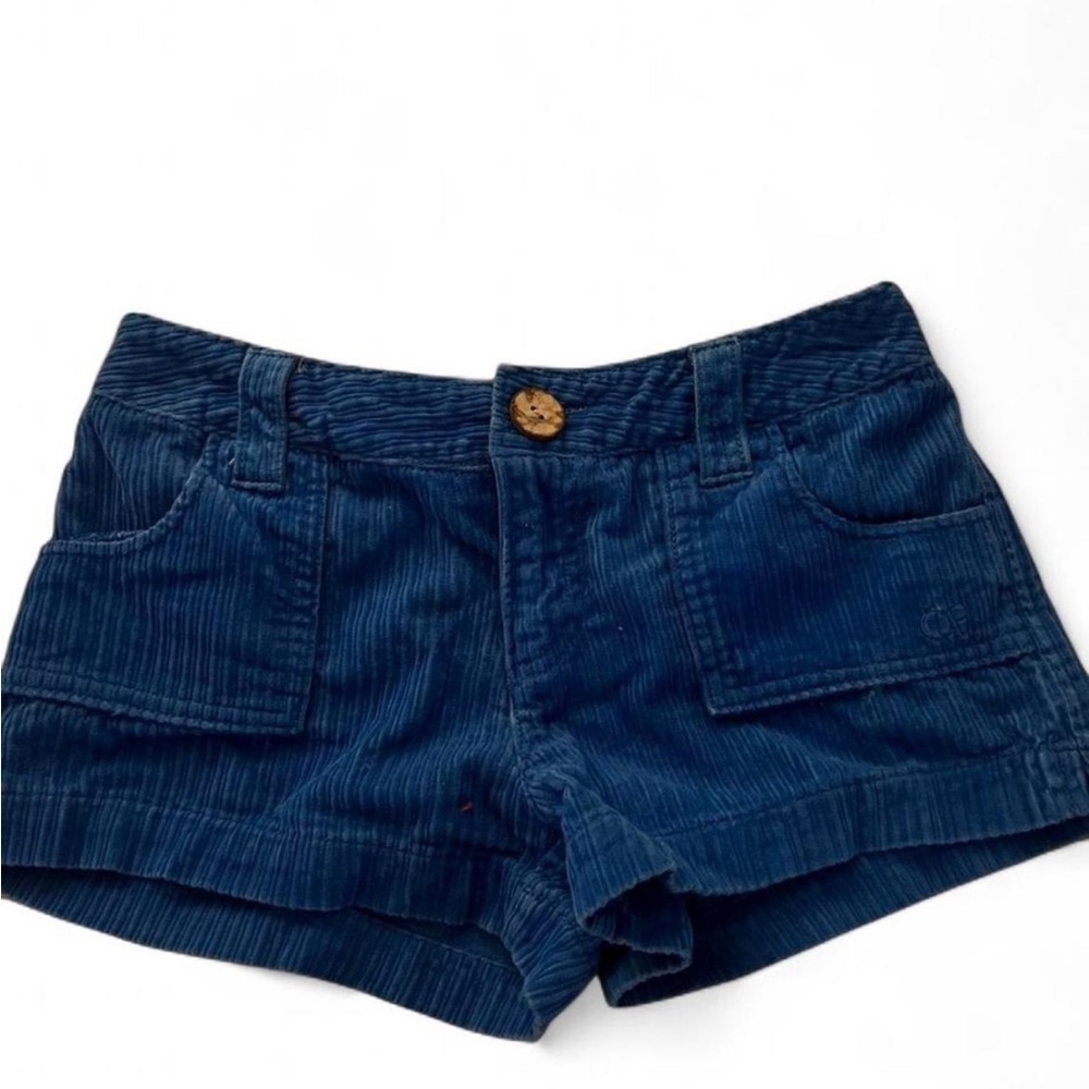 OP High Waist Navy Corduroy Shorts